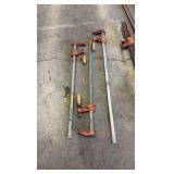 Jorgensen 3703 / 3701 Heavy Duty steel bar clamps and Irwin Clamp