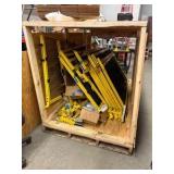 MODULAR guarding fence panels in wood crates
