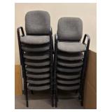 (15) STACKING Arm Chairs,