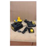 DEWALT impact drivers, drills, chargers, batteries