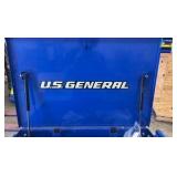 U.S. General 5-drawer industrial roller cart + contents