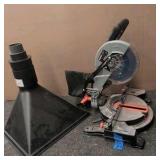 WARRIOR 7 1/4” miter saw; 4” dust hood