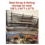 STEEL scrap and metal rolling cart