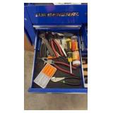 U.S. General 5-drawer industrial roller cart + contents