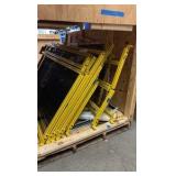 MODULAR guarding fence panels in wood crates