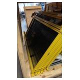 MODULAR guarding fence panels in wood crates