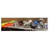 WELDING helmets, construction gear, ear and mouth protection