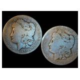 Slightly Better Date 1901 & 1904 San Franscisco Morgan Dollar Slot Fillers