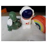 3 Ceramic Piggy Banks...