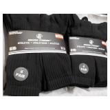 12 pair Black Wear Proof Athletic S...