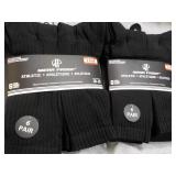 12 pair Black Wear Proof Athletic S...