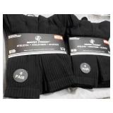 12 pair Black Wear Proof Athletic S...