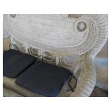 Wicker Loveseat and Coffee Table...