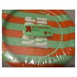 6 pkgs 6 7/8" Heavy Duty 40 ct Plat...