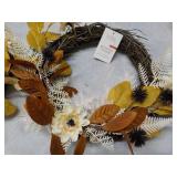 2 Fall 10"Diameter Wreaths...