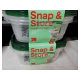 6 Snap and Store Food 66 oz Storage...