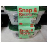 6 Snap and Store Food 66 oz Storage...