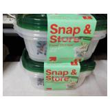 6 Snap and Store Food 66 oz Storage...