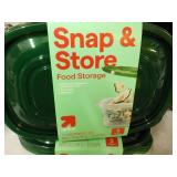 6 Snap and Store Food 66 oz Storage...