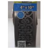 Metal Decorative 4 x 10 Floor Registers