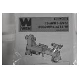 WEN LA3424 4.5-Amp 12-Inch by 18-Inch 5-Speed Benchtop Wood Lathe Current price$369.82