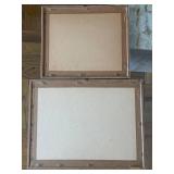 Maurice Girard Pair of Framed Watercolors - Paris Street Scene & European Village