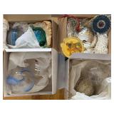 Glass Christmas Ornaments - Assorted (Lot of 7)