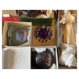 Assorted Christmas Ornaments Collection - Glass Balls, Sputnik Starbursts & Gift Boxes