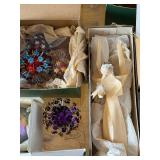 Assorted Christmas Ornaments Collection - Glass Balls, Sputnik Starbursts & Gift Boxes