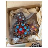 Assorted Christmas Ornaments Collection - Glass Balls, Sputnik Starbursts & Gift Boxes