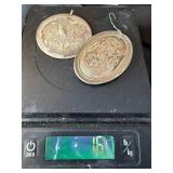 Towle Sterling Christmas Medallions 1971 & 1972 with Wallace Sleigh Bell Ornament
