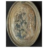 Towle Sterling Christmas Medallions 1971 & 1972 with Wallace Sleigh Bell Ornament