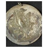 Towle Sterling Christmas Medallions 1971 & 1972 with Wallace Sleigh Bell Ornament
