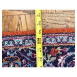 Persian-Style Oriental Rug - 75" x 49" Red/Navy Floral Medallion