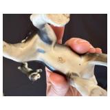 Three Vintage Ceramic Boston Terrier Dog Figurines Set