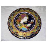 Rosenthal Studio-Line Bjorn Wiinblad Weihnachtsteller 1980 Angel Wall Plate - Limited Edition - Signed Hand Painted