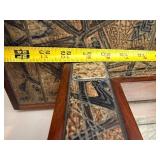 MCM Danish Modern Dressing Table with Mirror - 4-Drawer Vanity with Mosaic Tile Top - Made in Denmark