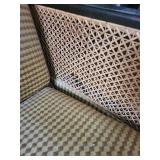 Karl Noethelfer Vintage Sofa Bed - Tufted Sleeper with Dark Wood Arms