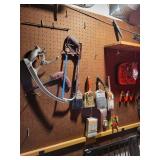 Assorted Paint Brushes and Hand Tools