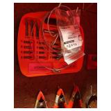 Assorted Paint Brushes and Hand Tools