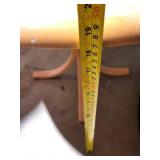Round Wooden Table with Pedestal Base