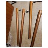 Vintage Wooden Dining Table with Four Removable Legs- disassembled