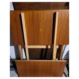 Vintage Wooden Dining Table with Four Removable Legs- disassembled
