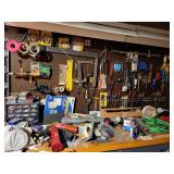 ;arge Workshop collection- Assorted Hand Tools, Fasteners & Hardware