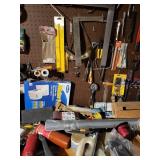 ;arge Workshop collection- Assorted Hand Tools, Fasteners & Hardware