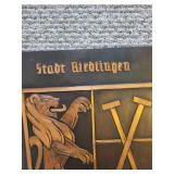 Stadt Riedlingen Crest Shield Plaque - Bronze Relief with Lion & Shovels