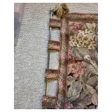 Brown Art Design Tapestry Wall Hanging - Floral Hydrangea Pattern, 32 in Wide