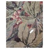 Brown Art Design Tapestry Wall Hanging - Floral Hydrangea Pattern, 32 in Wide