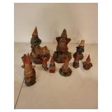 Miles Garden Gnomes Assortment - Vintage Hand-Painted Figurines