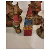 Miles Garden Gnomes Assortment - Vintage Hand-Painted Figurines